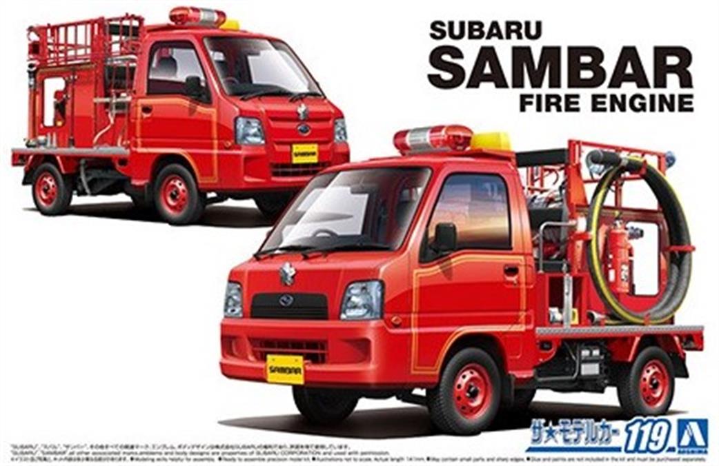 Aoshima 1/24 20210 Subaru Sambar Fire Engine Kit