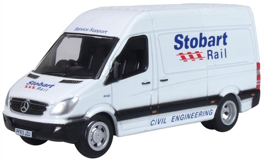 Oxford Diecast 1/76 76MSV002 Mercedes Sprinter Van Stobart Rail