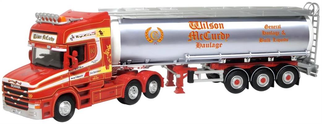 Oxford Diecast 1/76 76TCAB011 Scania T Cab Cylindrical Tanker Wilson McCurdy