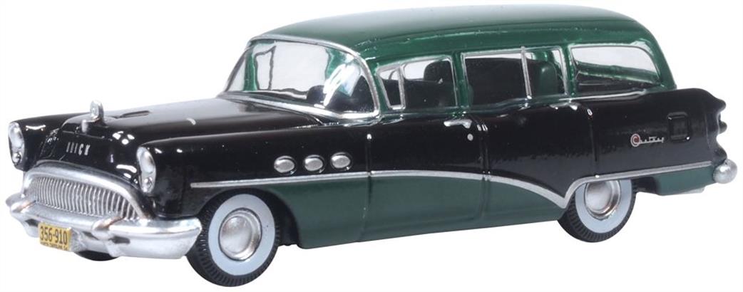 Oxford Diecast 1/87 87BCE54002 Buick Century Estate Wagon 1954 Baffin Green/Carlsbad Black
