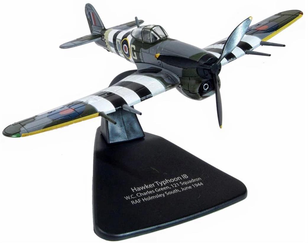 Oxford Diecast 1/72 AC100 Hawker Typhoon Mk1 121 Sqn RAD Holmsley South 1944