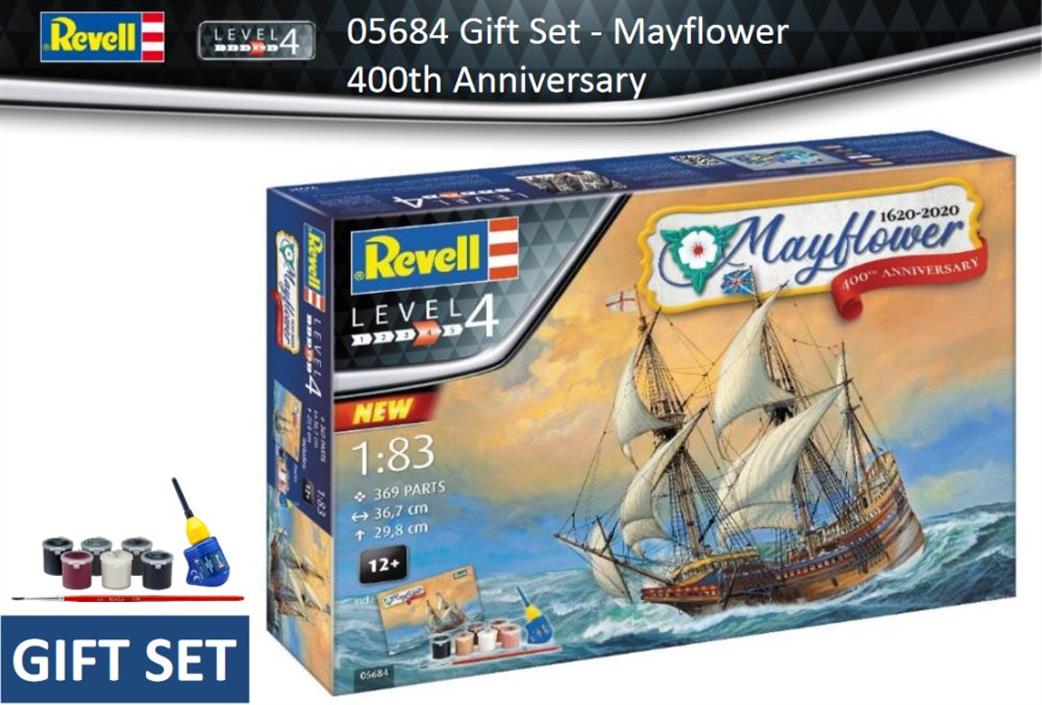 Revell 1/83 05684 Mayflower 400th Anniversary Gift Set