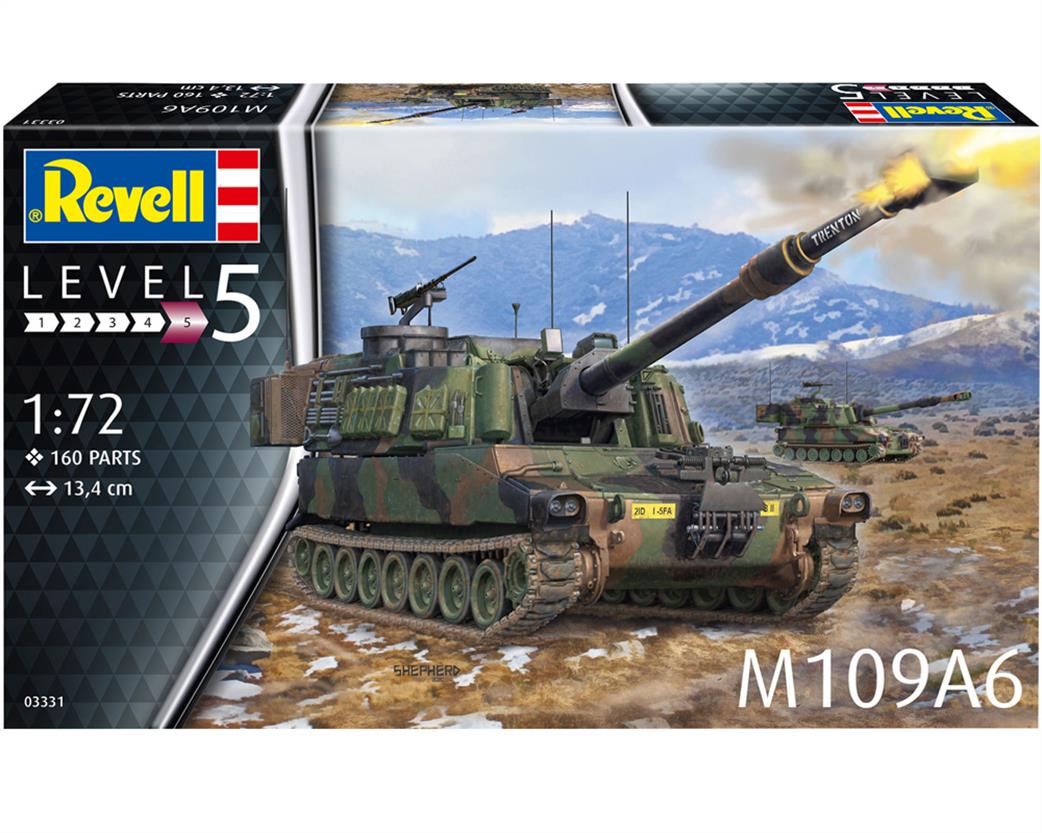 Revell 1/72 03331 M109A6 Paladin Self Propelled Gun Kit