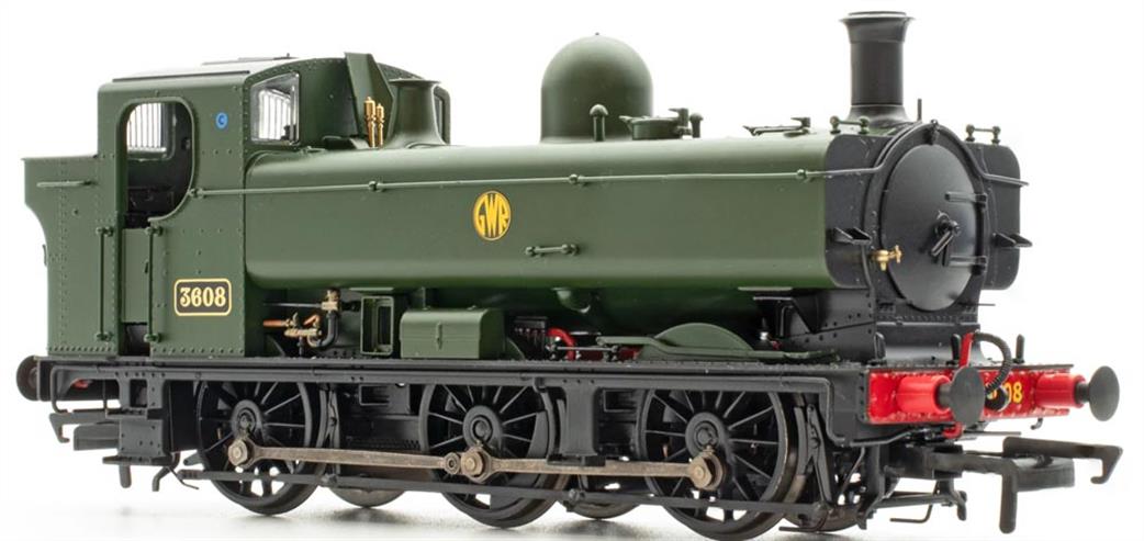 Accurascale OO ACC3543 8750 Class Pannier Tank 3608 GWR Green Shirtbutton