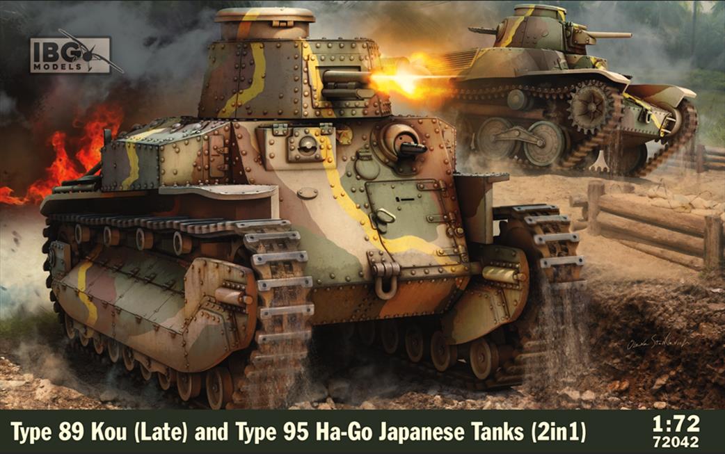 IBG Models 1/72 72042 Type 89 Kou Late and Type 95 Ha-Go Japanese Tanks