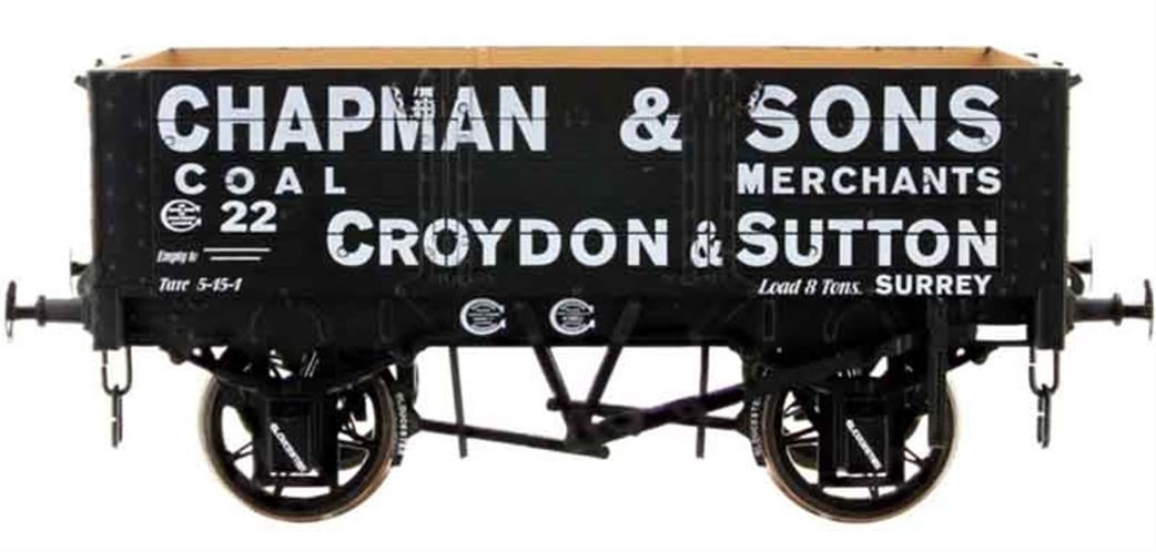 Dapol O Gauge 7F-052-006 Chapman & Sons 5 Plank Wagon 20 RCH 1887 Design