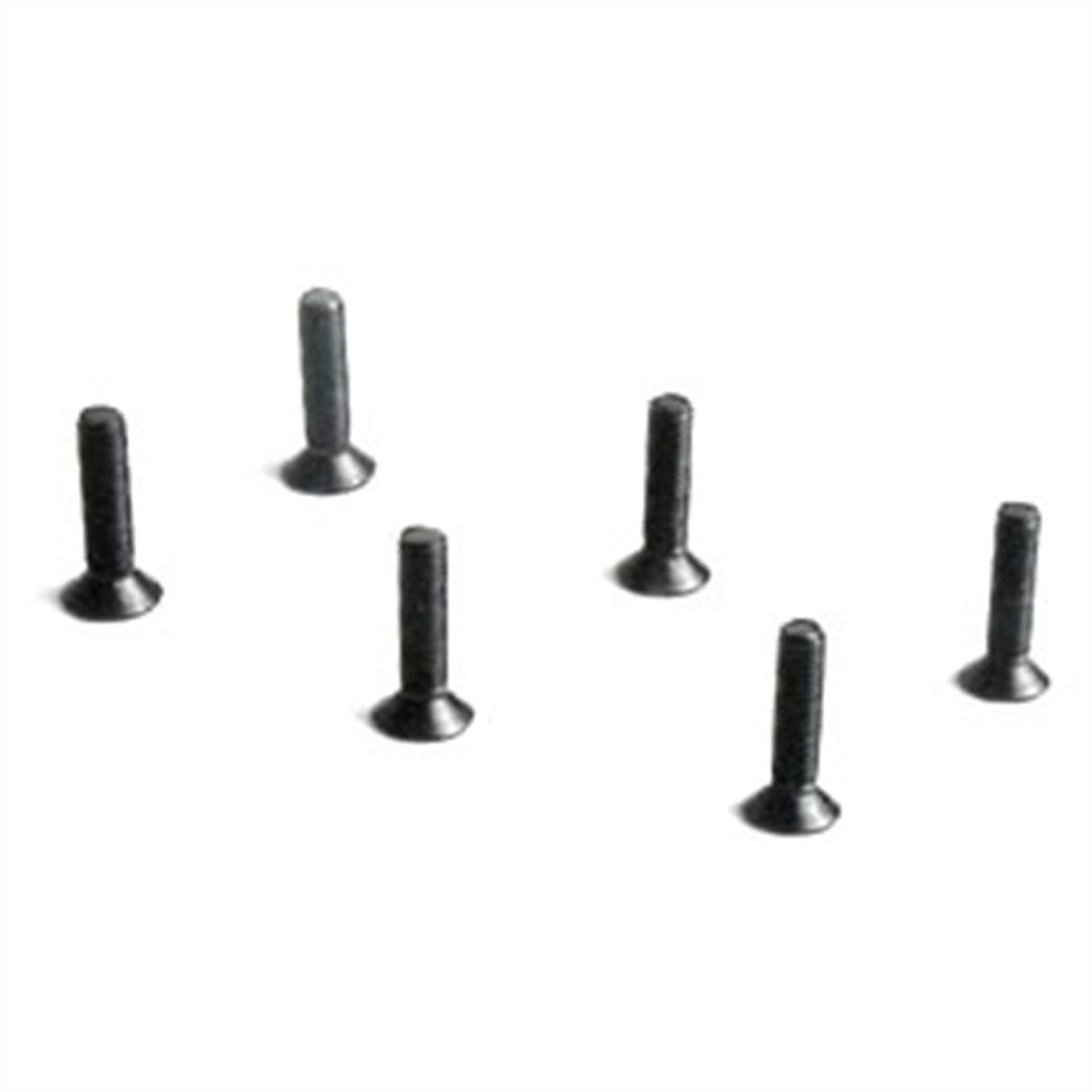 FTX  FTX6537 Flat Head 3x12mm Screws Pack of 6