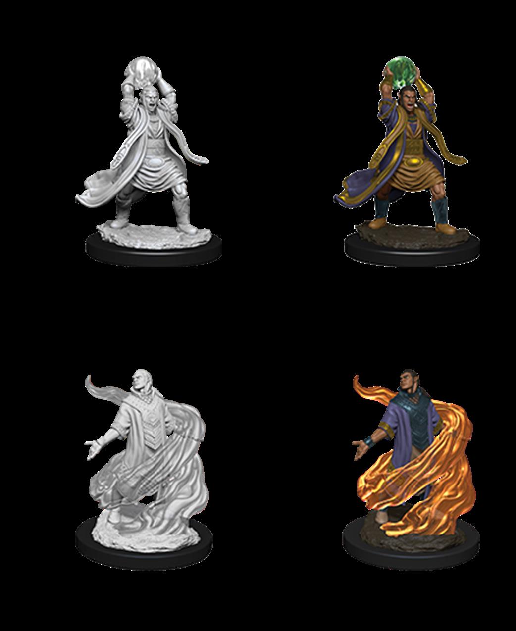 Wizkids  90005 Male Elf Sorcerer: D&D Nolzur's Marvelous Unpainted Miniatures