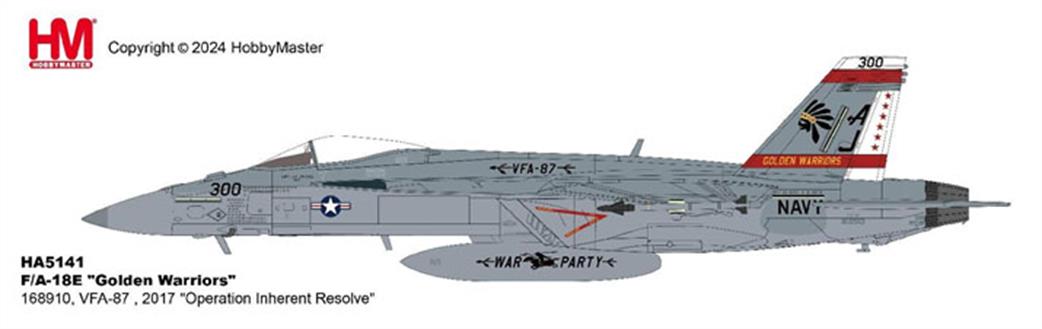 Hobby Master 1/72 HA5141 F/A-18E Golden Warriors Operation Inherent Resolve Model