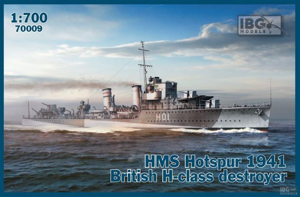 IBG Models 1/700 70009 HMS Hotspur 1941 British H Class Destroyer Kit