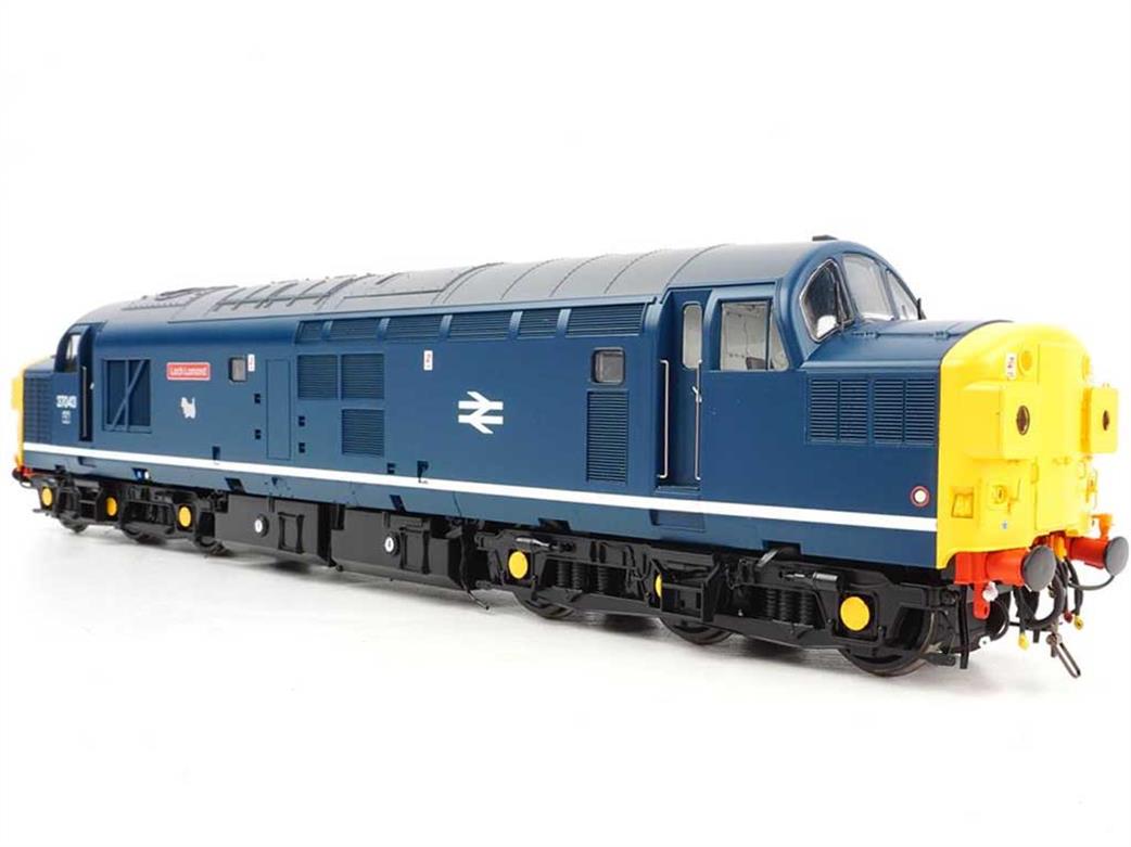 Heljan O Gauge GM7240401 BR 37043 Loch Lomond Class 37 Split Headcode Rail Blue Eastfield Stripe & West Highland Terrier