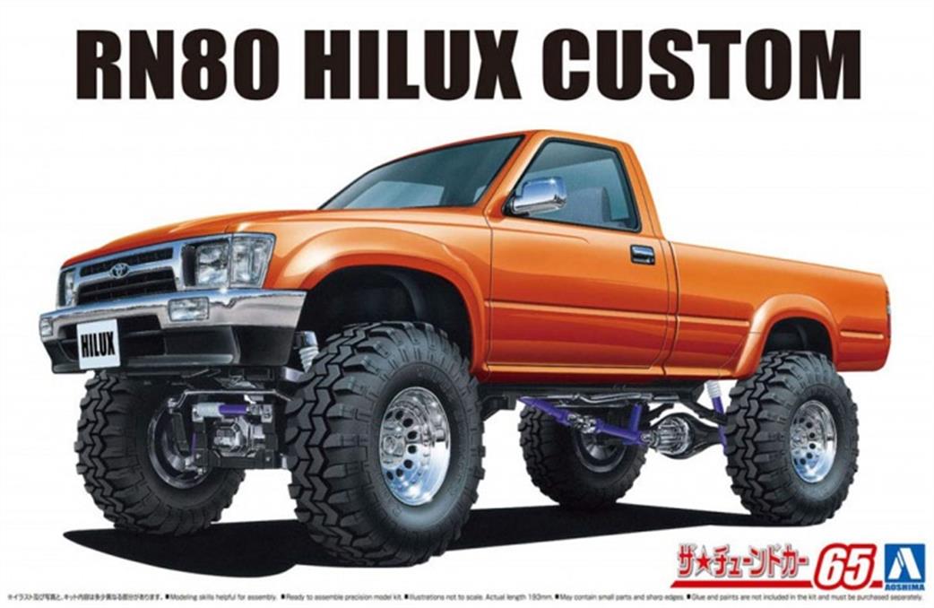 Aoshima 1/24 20229 Toyota Hilux RN80 Longbed Liftup '95 Kit