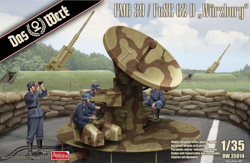 Das Werk 1/35 350147 FMG 39/Fuse 62 Wurzburg Radar Assembly German WW2 Plastic Kit