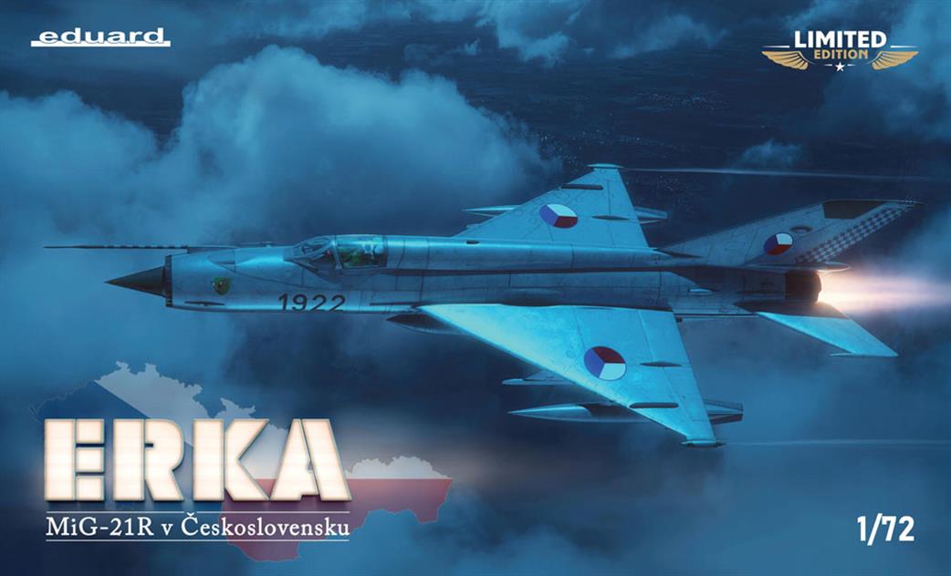 Eduard 1/72 2156 ERKA Mikoyan Mig-21R v Ceskoslovensku Soviet Jet Plane