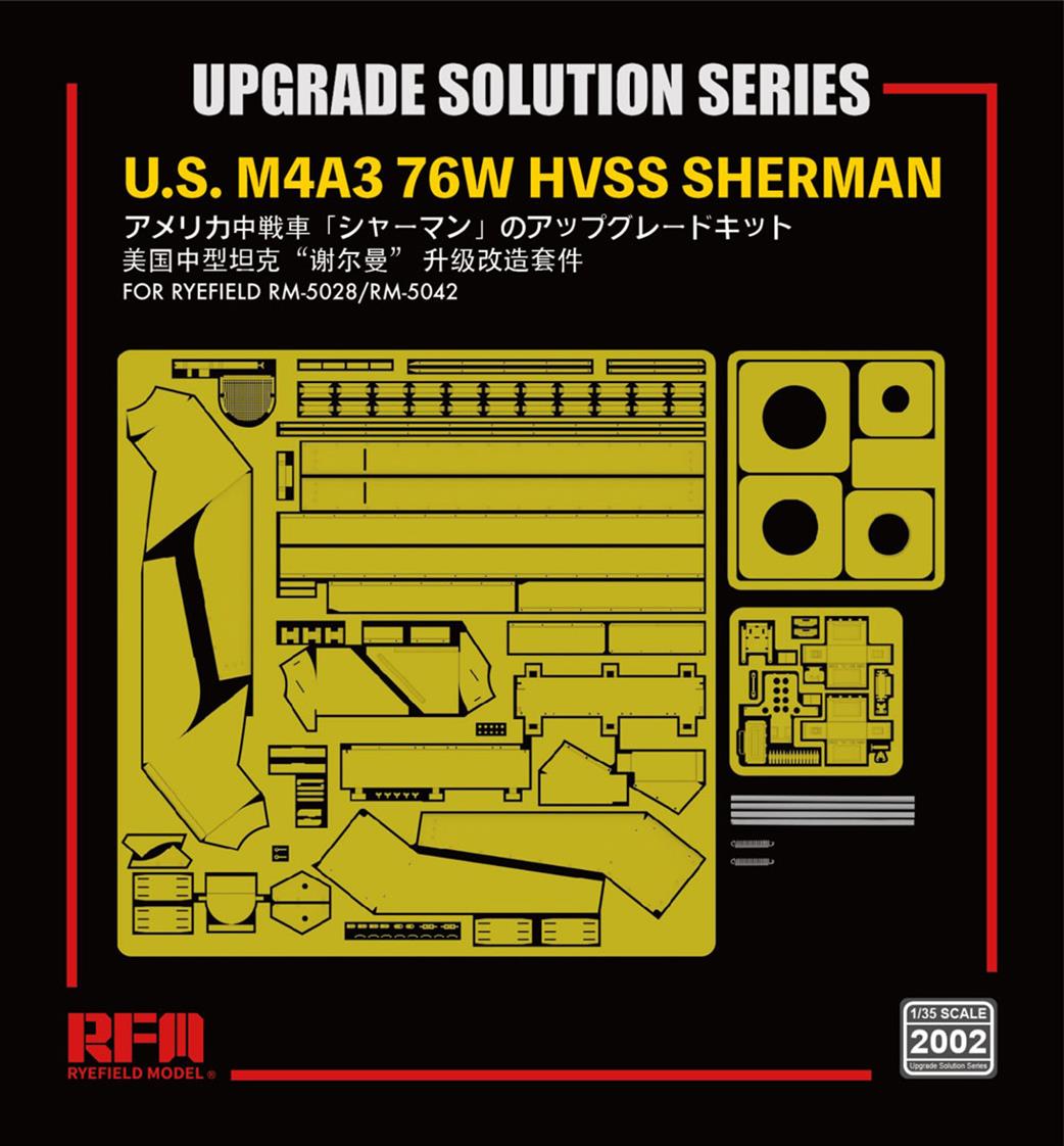 Rye Field Model 1/35 RM2002 Detail Up Set for 5042 & 5028 Sherman