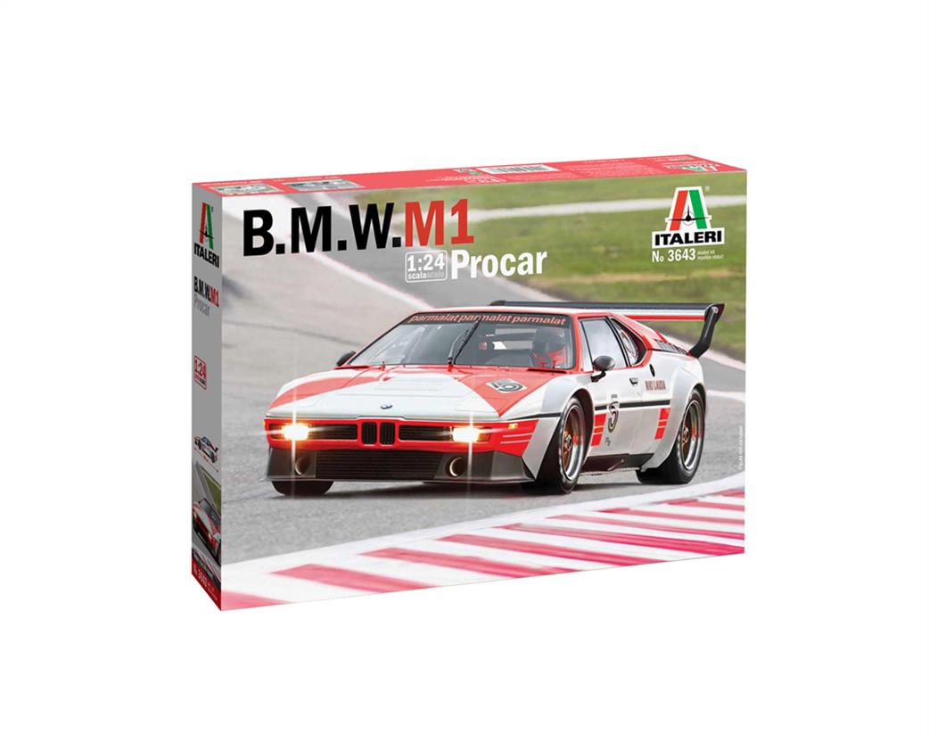 Italeri 1/24 3643 BMW M1 Procar Niki Lauda Sportscar Kit