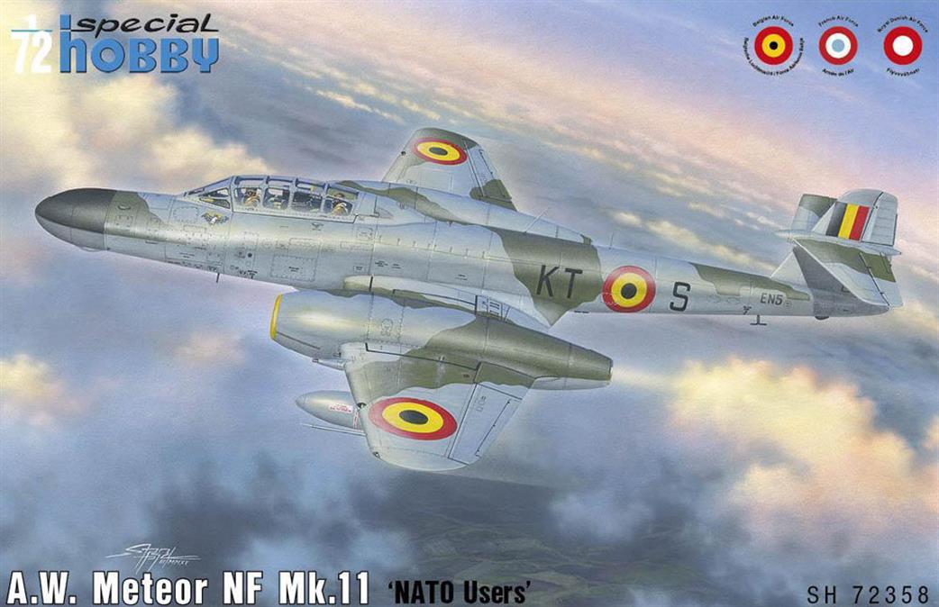 Special Hobby 1/72 72358 Meteor NF Mk 11 RAF Night Fighter Plastic Kit