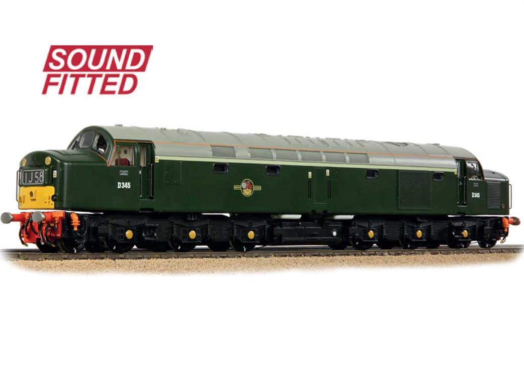 Bachmann OO 32-491SF BR D345 Class 40 1Co-Co1 Diesel Green Small Warning Panels DCC Sound