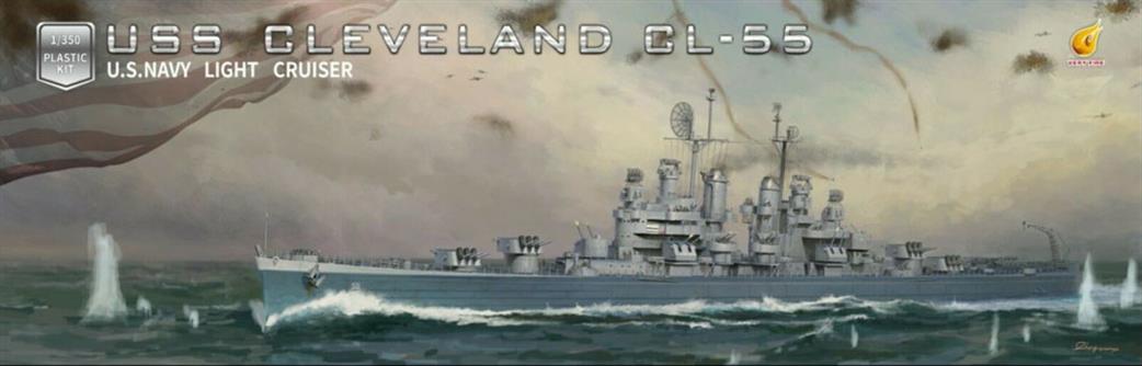 Very Fire 1/350 VF350920 USS Cleveland US Navy Battleship Kit