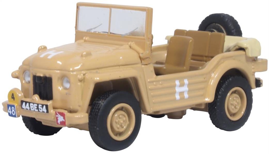 Oxford Diecast 1/76 76AC002 Austin Champ 9th Parachute Reg 16th Airborne Brg Suez 1956