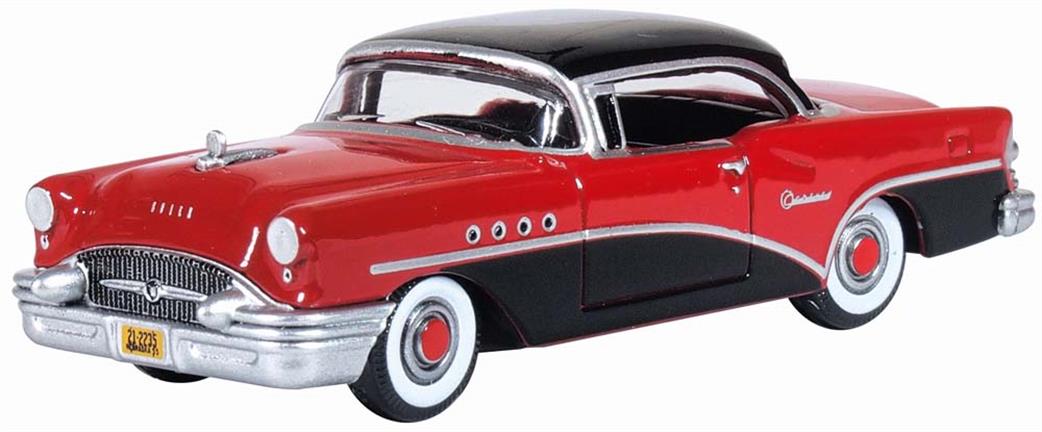 Oxford Diecast 1/87 87BC55006 Buick Century 1955 Carlsbad Black/Cherokee Red