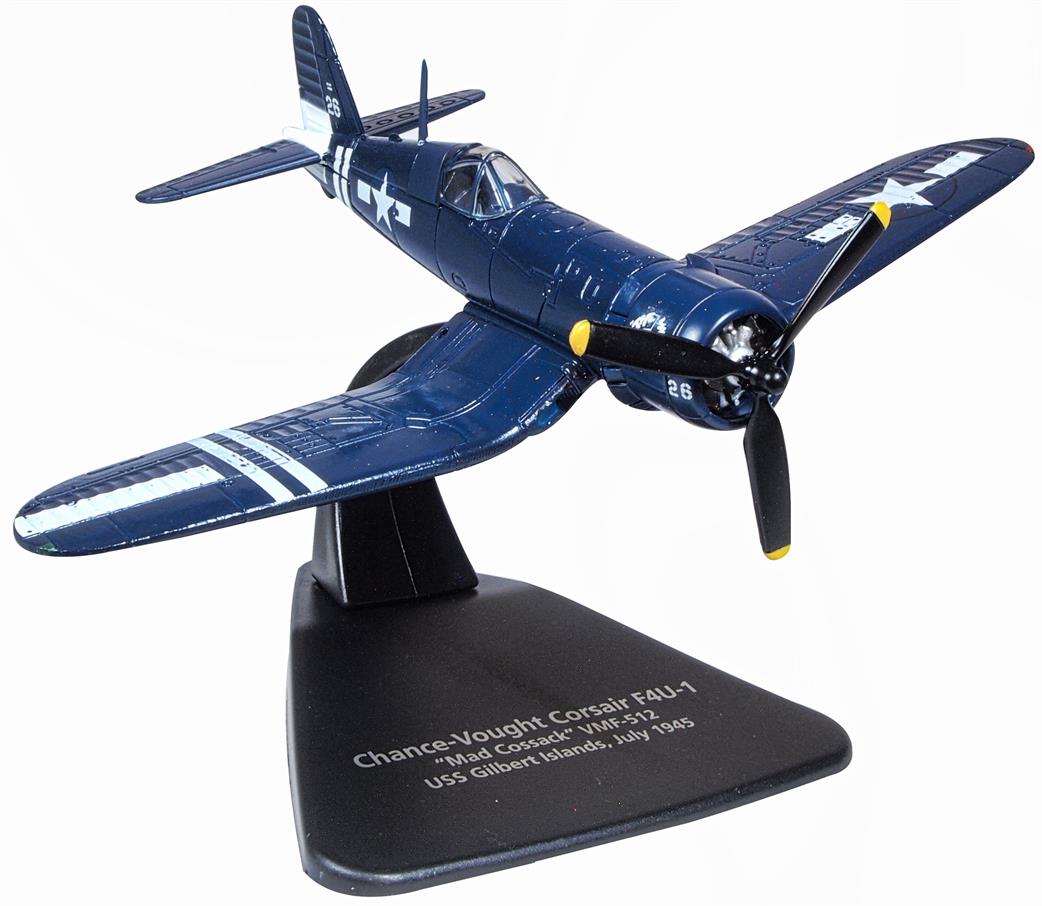 Oxford Diecast 1/72 AC104 USMC VMF-512 USS Gilbert Islands 1945 Vough F4U-1D Corsair