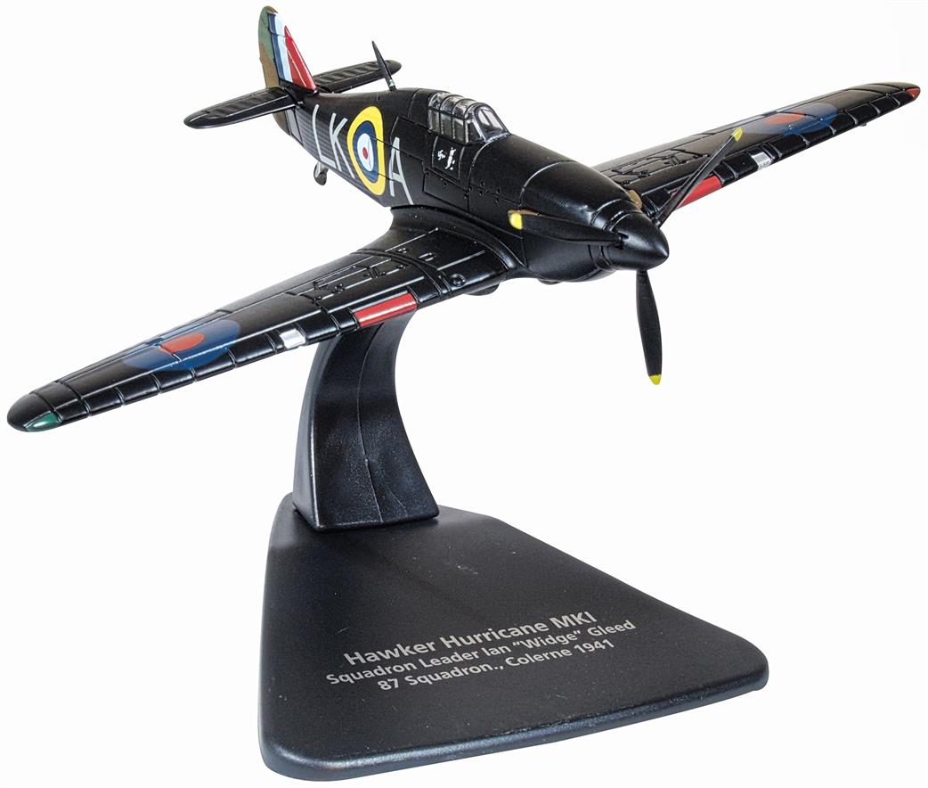 Oxford Diecast 1/72 AC105 Hawker Hurricane Mk1 87 Sqn S/L Ian Gleed Colerne