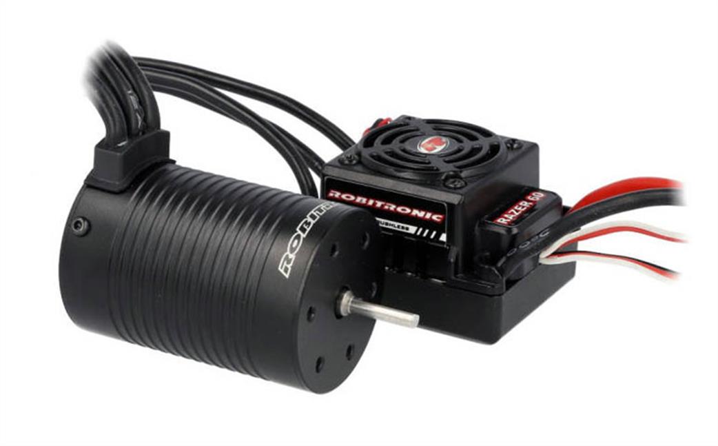 Robitronic  RO1253 Razer Ten 4600KV Motor and 60Amp ESC Brushless Combo For 2-3S Lipo