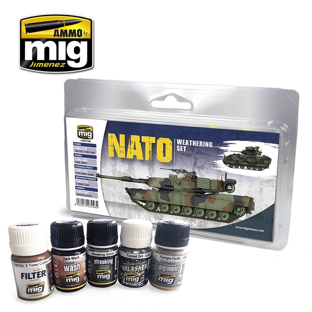 Ammo of Mig Jimenez  A.MIG-7446 Nato Weathering Set