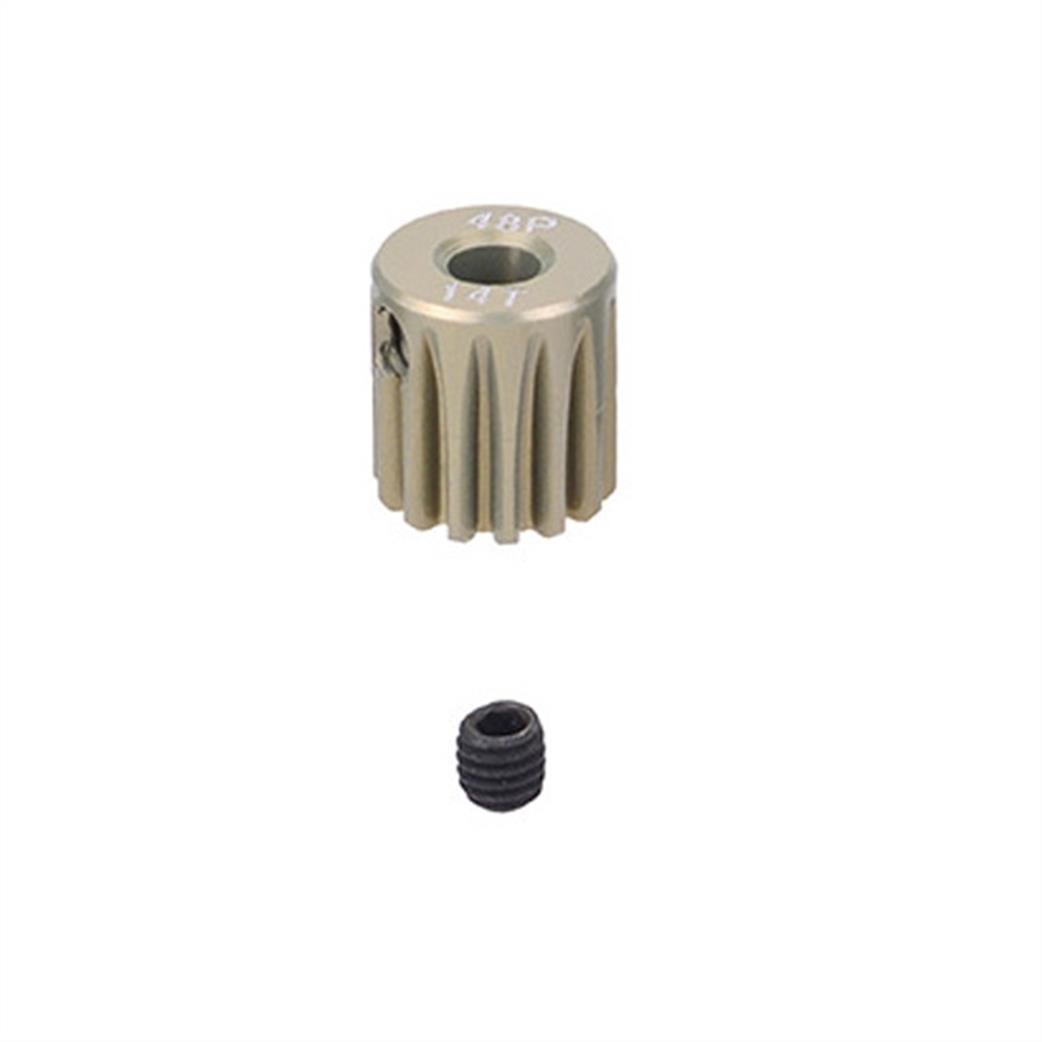 Fastrax  FAST48-14 48dp 14T ALUMINIUM PINNION GEAR