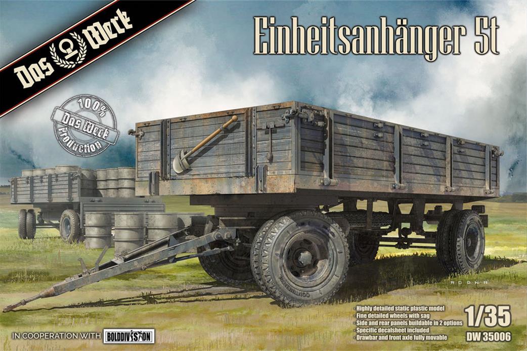 Das Werk 1/35 35006 Einheitsanhanger 5T German WW2 Trailer