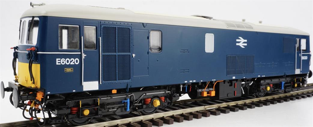 Heljan O Gauge 7301 Class 73 BR Rail Blue Small Yellow Panels E6020 Light Grey Roof