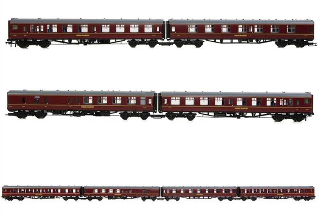 Bachmann oo 32-645 Class 438 4-TC 4-Car MU 428 London Transport Lined Maroon