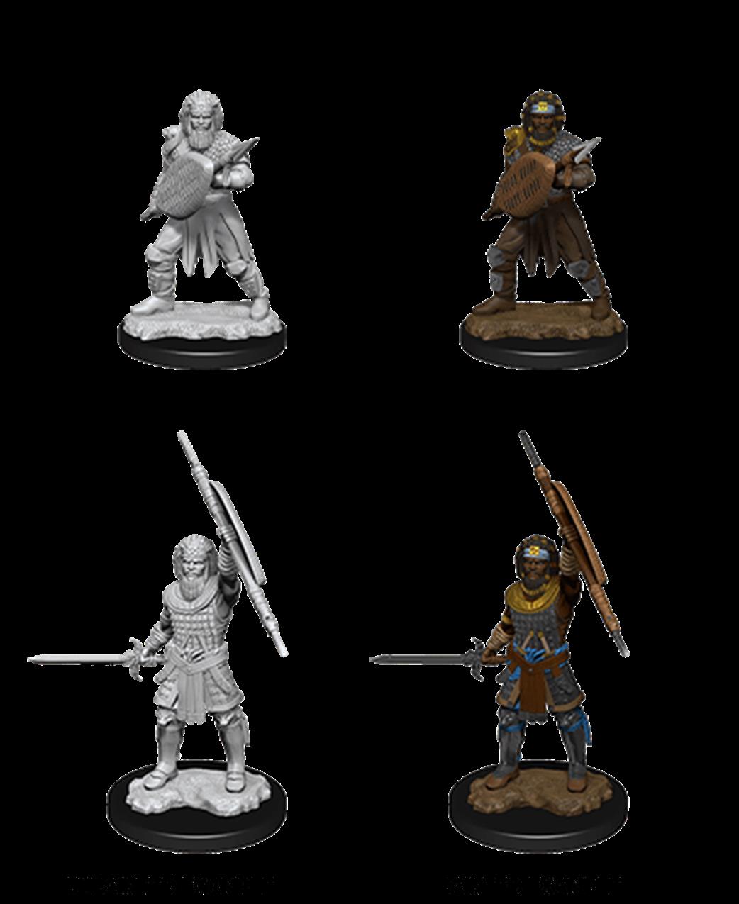 Wizkids  90144 Human Fighter Male: D&D Nolzur's Marvelous Unpainted Miniatures