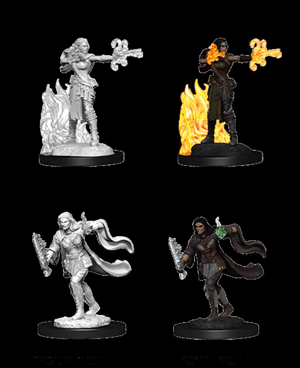 Wizkids  90149 Multiclass Warlock & Sorcerer Female: D&D Nolzur's Marvelous Unpainted Miniatures