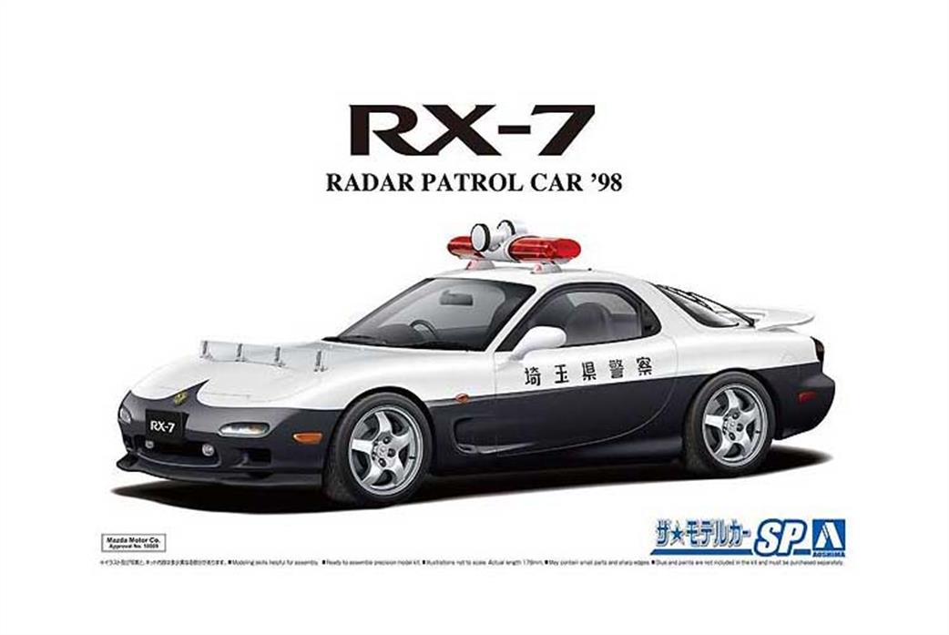 Aoshima 1/24 05922 Mazda FD3S RX-7 Radar Patrol Car '98 Car Kit