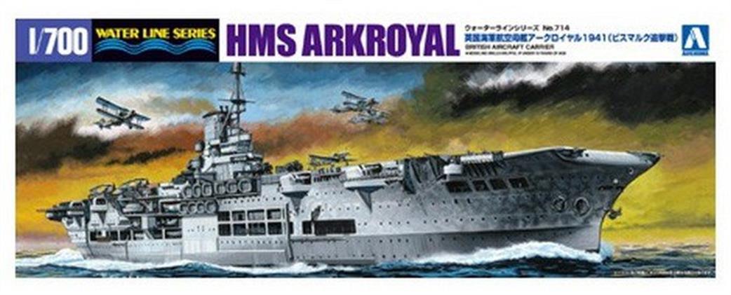 Aoshima 1/700 01018 British Aircraft Carrier HMS ARK ROYAL 1941 Plastic Kit