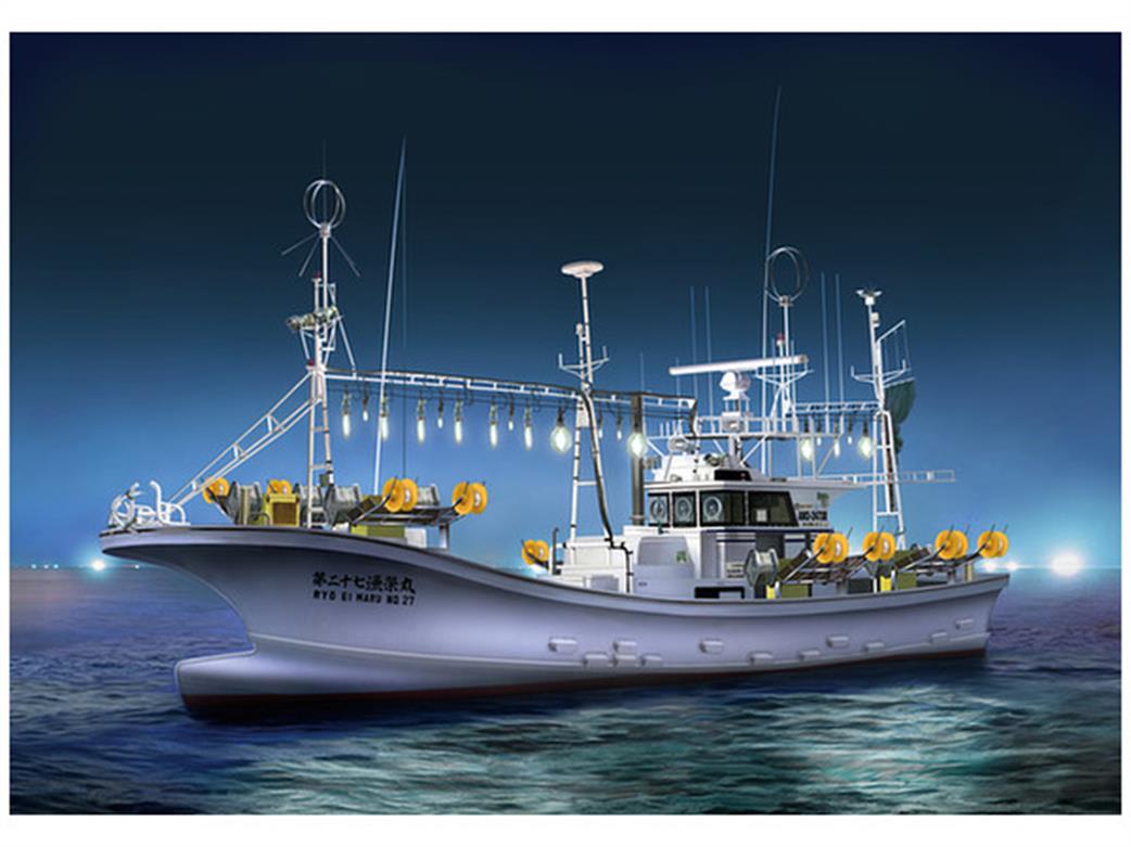 Aoshima 1/64 05030 Squid Fishing Boat Plastic Kit