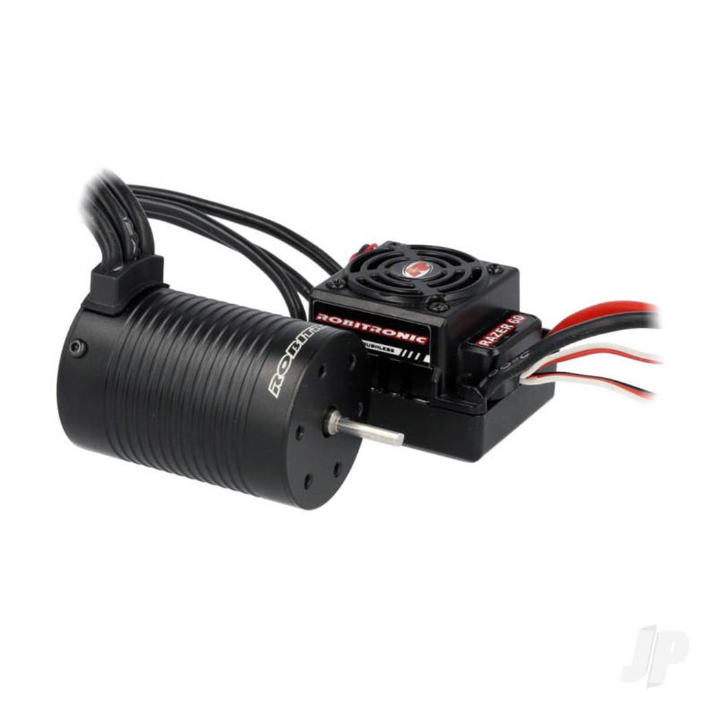 Robitronic  RO1252 Razer Ten 4000KV Motor and 60Amp ESC Brushless Combo For 2-3S Lipo