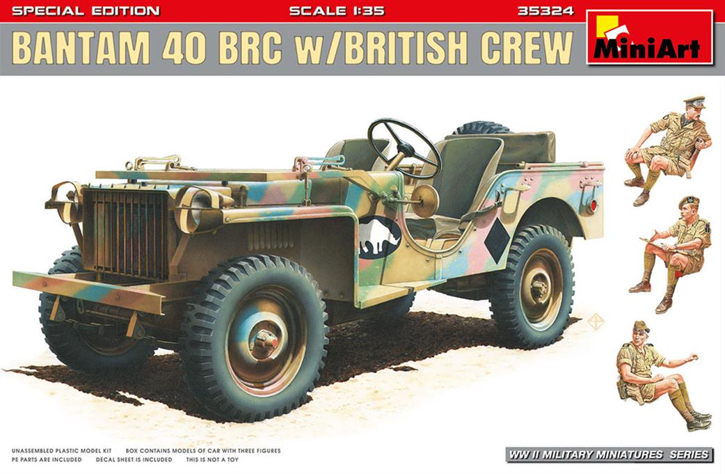 MiniArt 1/35 35324 Bantam 40 BRC with British Crew