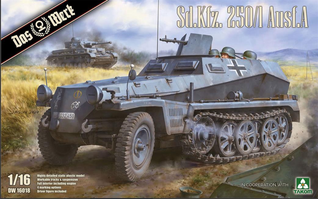 Das Werk 1/16 DW16018 German Sd.Kfz.250/1 Ausf A Halftrack Kit