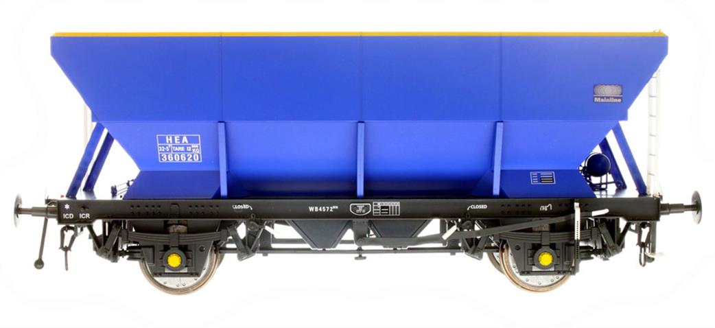 Dapol O Gauge 7F-047-006 Mainline HEA Coal Hopper 360620 Mainline Blue Offset Ladders