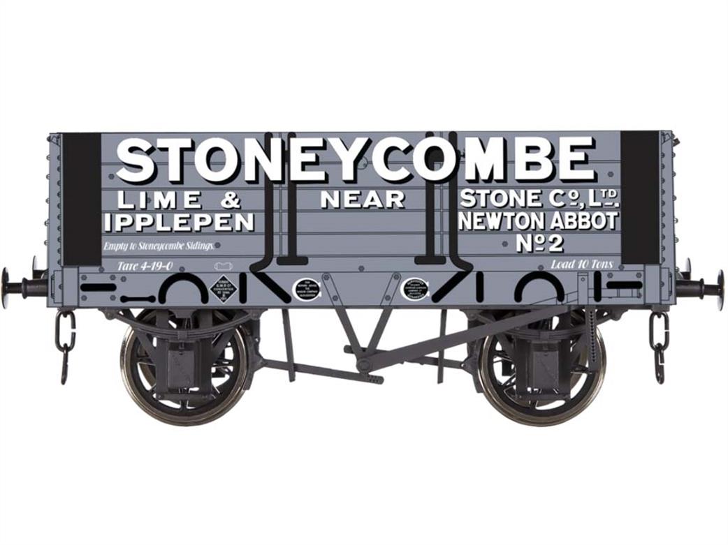 Dapol O Gauge 7F-052-014 Stoneycombe Lime & Stone Co Ipplepen Newton Abbot 5 Pank Open Wagon