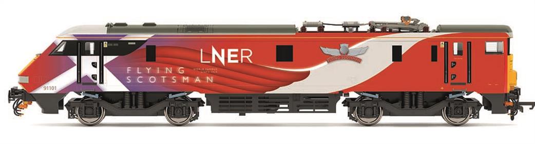 Hornby OO R30165 LNER 91101 Flying Scotsman Class 91 Bo-Bo Electric Locomotive