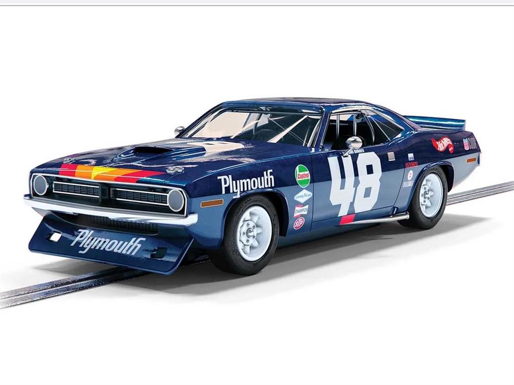 Scalextric 1/32 C4219 Plymouth Barracuda 1970 Trans Am Dan Gurney Slot Car model