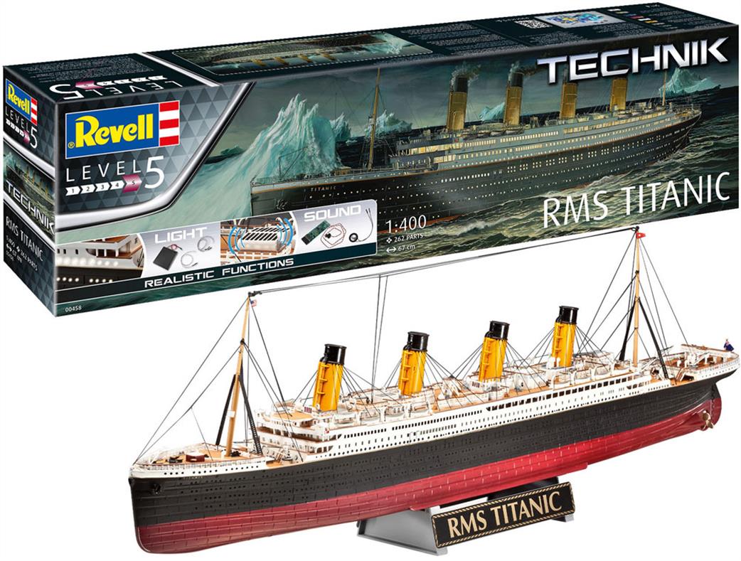 Revell 1/400 00458 Technik RMS Titanic Ship Kit