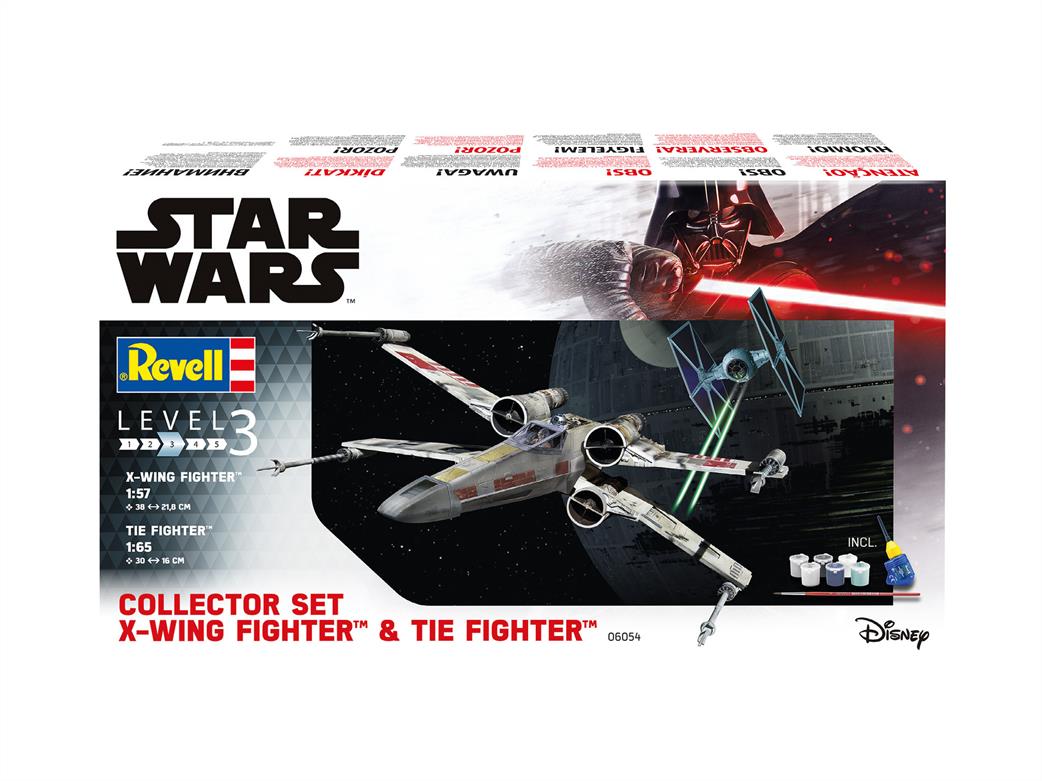 Revell 1/57 06054 X-Wing Fighter + Tie Fighter Kit from Star Wars