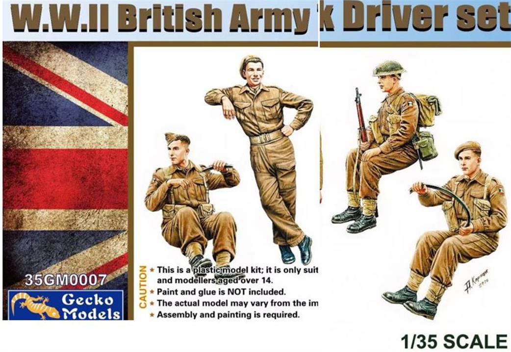 Gecko Models 1/35 35GM0007 WW2 British Army Truck Driver Set