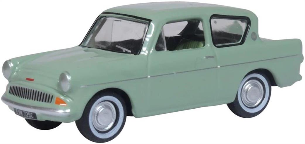 Oxford Diecast 1/76 76105010 Ford Anglia 105E Spruce Green