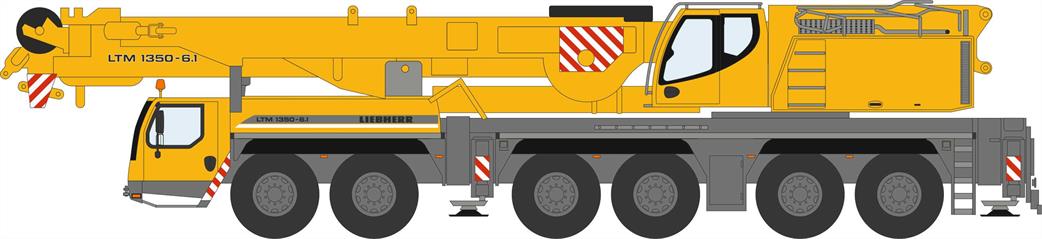 Oxford Diecast 1/76 76LTM001 Liebherr LTM1350 Crane